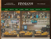 Tablet Screenshot of finnians.com.au